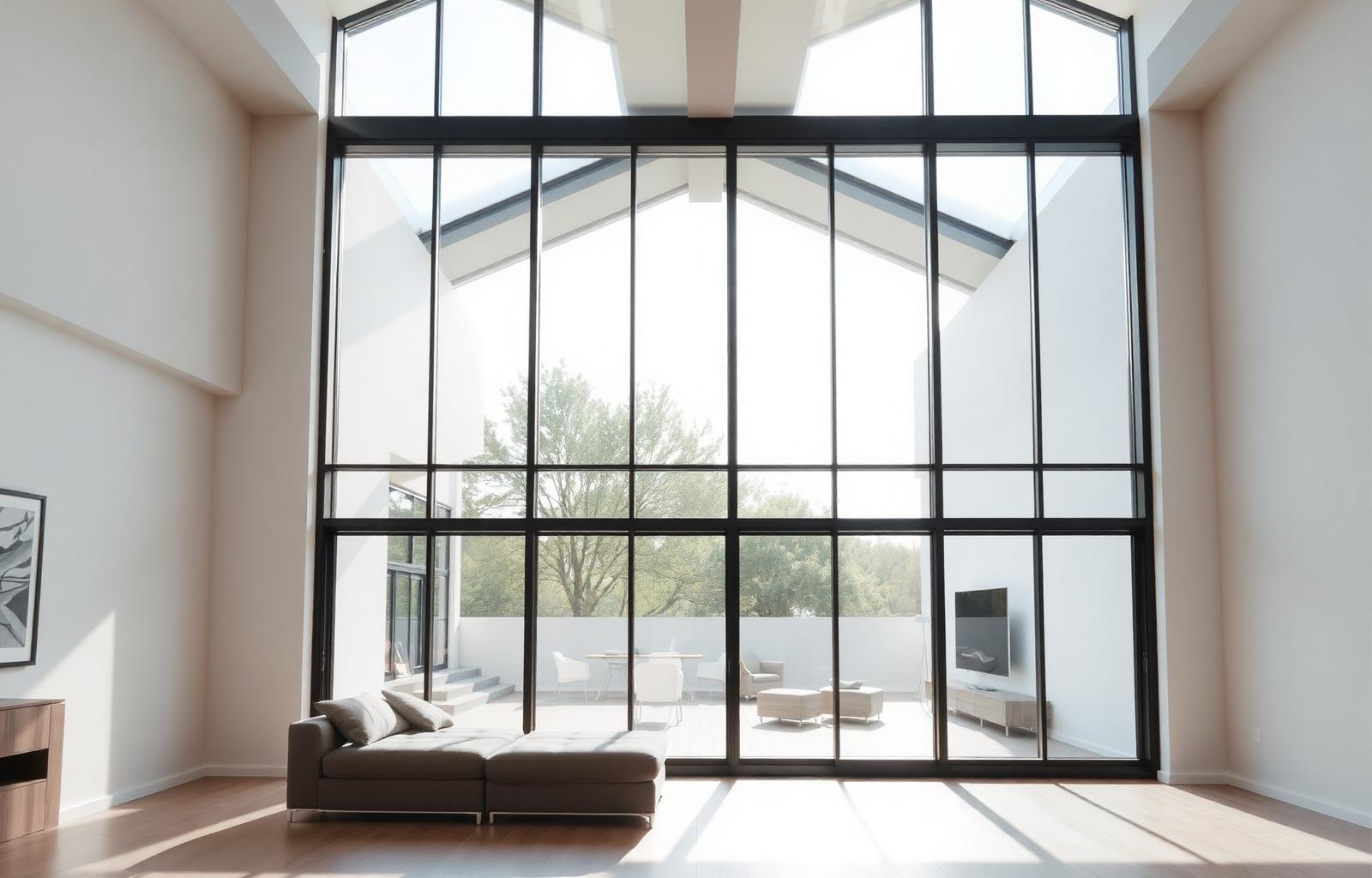 Floor-to-ceiling installation, residential project